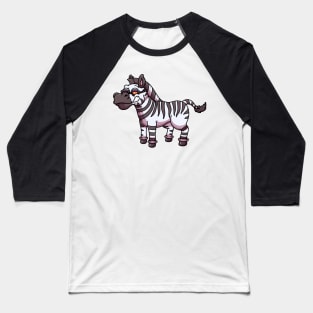 Cool Zebra Baseball T-Shirt